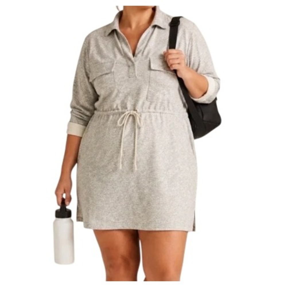 Athleta Womens 2X Zuma Printed Shirtdress